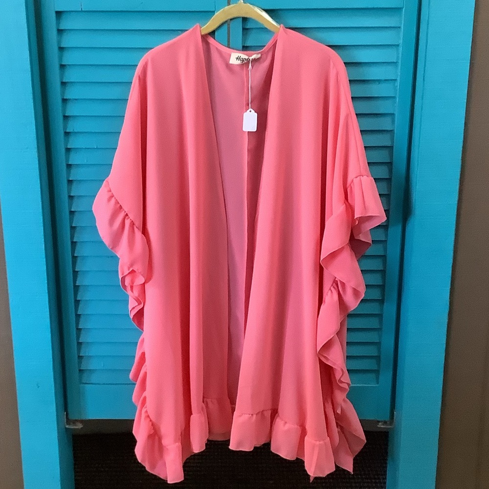 Haptics By Holly Harper Brand New(without tags) Pink Kimono 1X, 2X, 3X